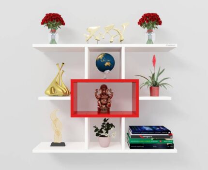FeelLuxurious.com Star Wall Mounted Engineered Wood Bookshelf