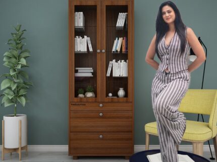 "Organize in style with the FeelLuxurious Walnut Bliss 3-Shelf Bookcase. Featuring a warm walnut finish and spacious shelves, it’s perfect for books, décor, and essentials. Shop now at FeelLuxurious.com!"